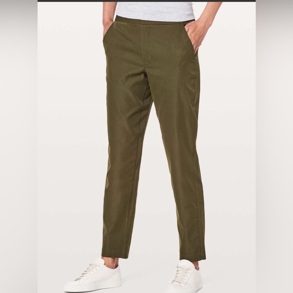 Lululemon | City Trek Trouser Military Olive Green Commute Travel Office Size 10 - Picture 2 of 16
